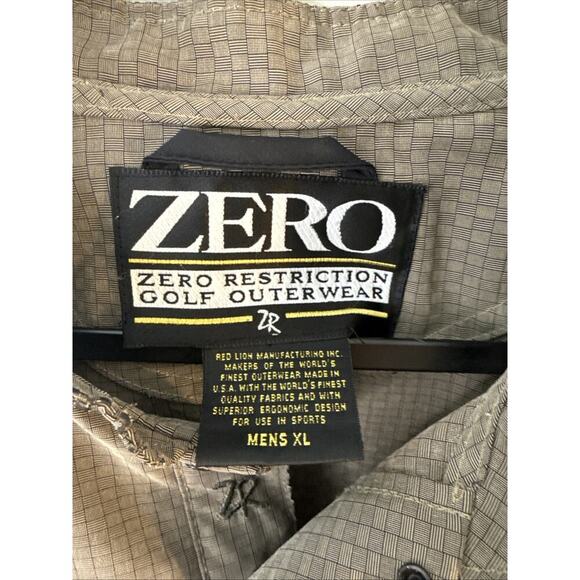 Zero Restriction Men’s Xl Jacket ZR Micro Suede Golf Brown 1/4 Snap - Picture 2 of 12